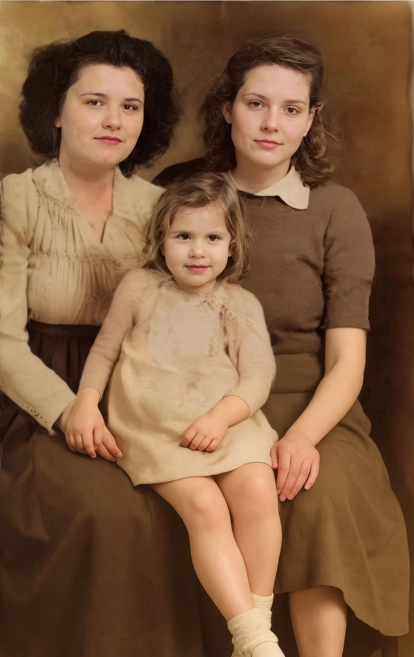 After restoration - vibrant restored photo